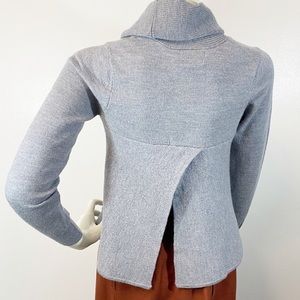 Ellen Tracy Gray Cowl Neck Sweater